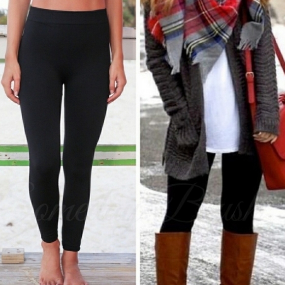 Boutique Pants - 2/$20 High Rise Fleece Lined Leggings